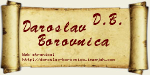 Daroslav Borovnica vizit kartica